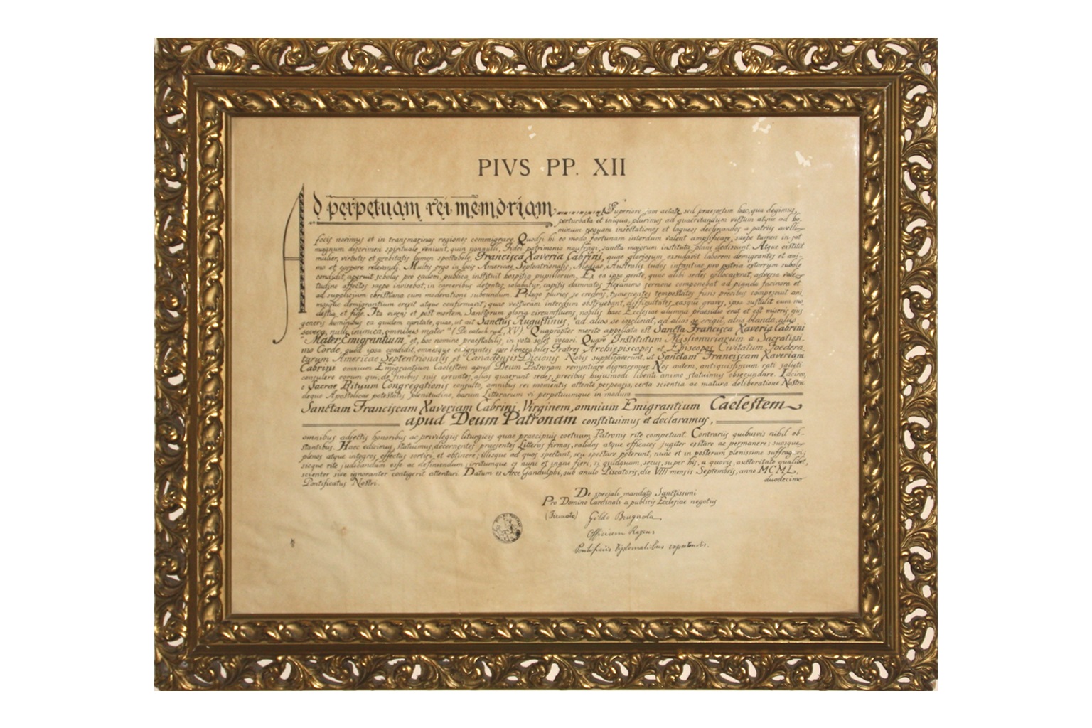 IMPARARE PER LA VITA – 70° Anniversario proclamazione S. Francesca Cabrini Patrona Universale degli emigranti